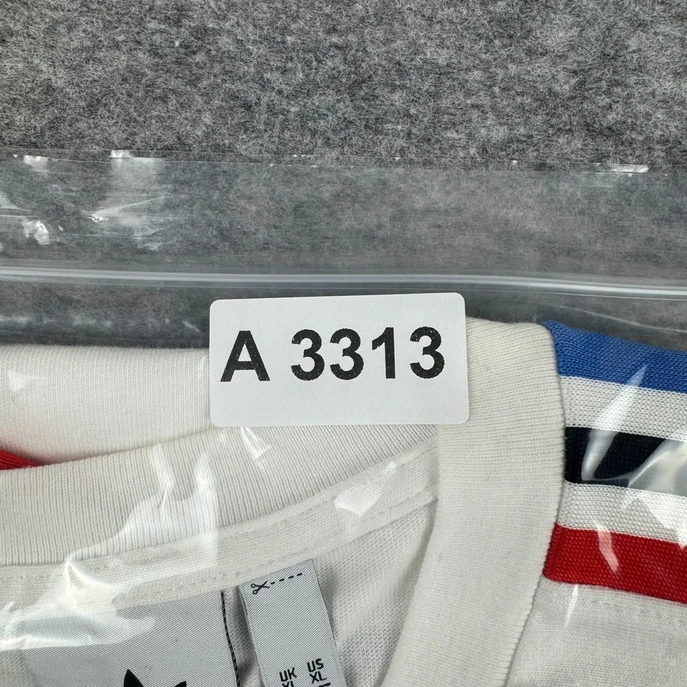 adidas Originals Adicolor Tricolor Trefoil T-Shirt Cotton White Mens XL